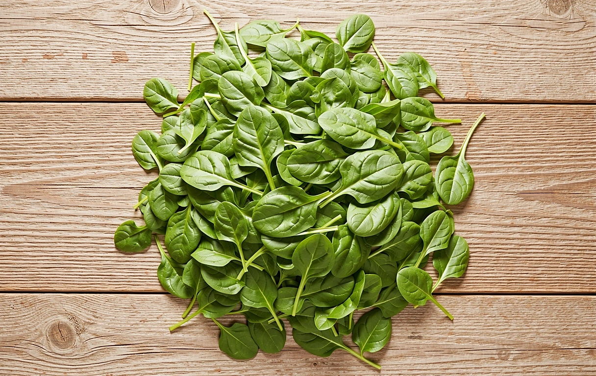 Espinacas frescas