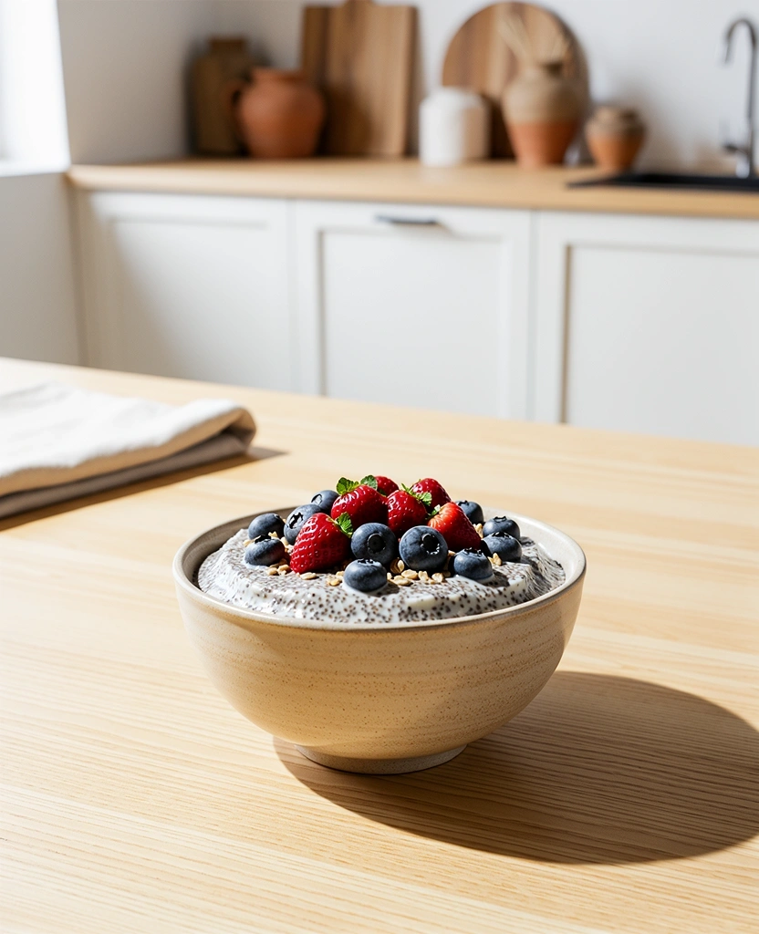 Pudding de Chía y Frutos Rojos